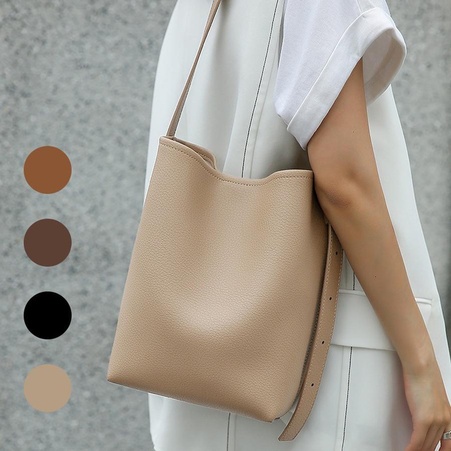 B161 本革 韓国 バケツバッグ ショルダーバッグ レディース 斜めがけバッグ トートバ ッグ 大容量 バッグ肩ベルト調節可能 カバン バック 韓国ファッション