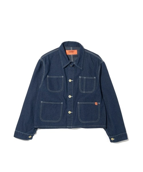 ジャケット カバーオール UNIVERSAL OVERALL ショートカバーオール (ユニバーサルオーバーオール )(インディゴブルー) レディース 9,494円