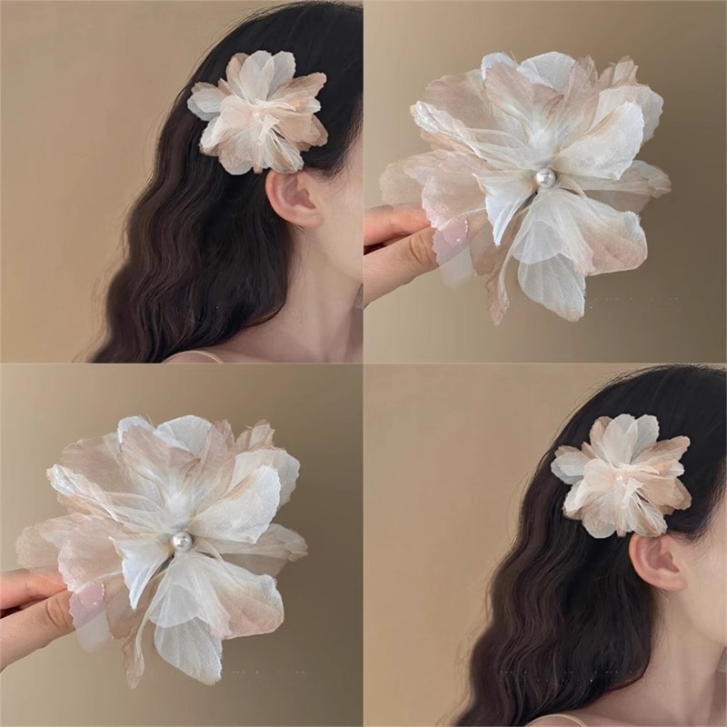 【1点ご購入 で10点プレゼントいたします】グラデーションチュール雰囲気フラワーヘアピン甘美サイドクリップ女砕けヘアピン旅行ヘアピン洋風前髪アヒル口クリップ 195,585円