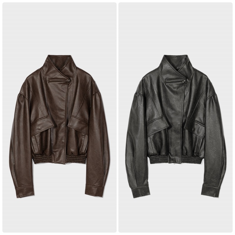 【LOW CLASSIC】 25FW LEATHER SHORT JACKET : 2COLORS