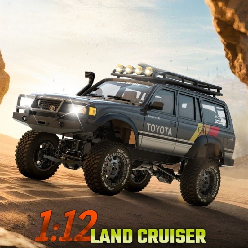 1/12スケール RCカー 車 ホビーラジコン ランドクルーザー(LC80) 4WD RCロックトラック 2.4GHz アウトドア リモート