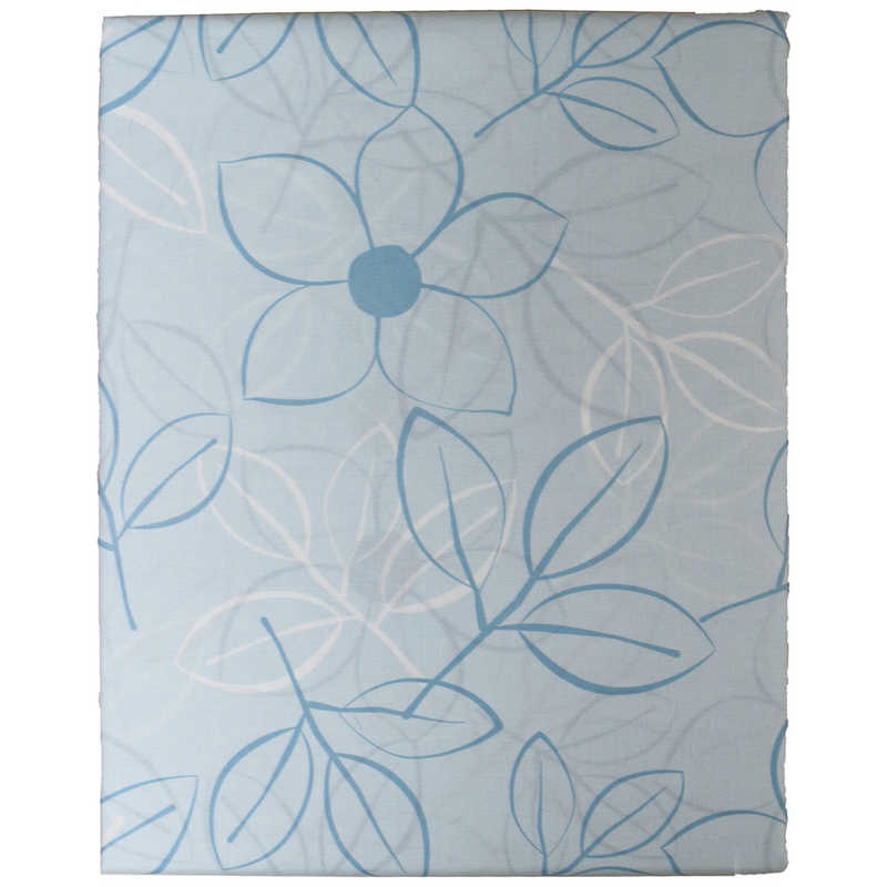 生毛工房　【掛ふとんカバー】綿ローン リーフ キングロングサイズ(綿100%/230×230cm/ブルー)