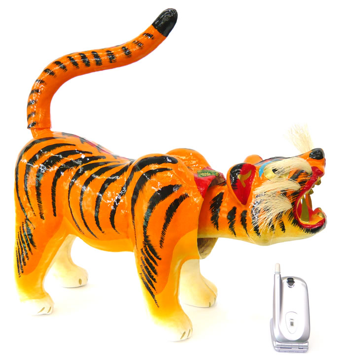 五月人形 【L006】職人の手技！張子の虎8号丁寧に手作りされた張子の寅！ 節句 【新作】【秀光】【限定品】