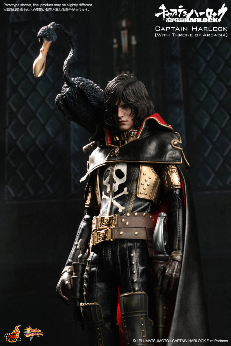 新品未開封HOTTOYS ホットトイズ 1/6MMS223 キャプテンハーロック フィギュア ［髑髏の椅子付き］ Captain Harlock 松本零士
