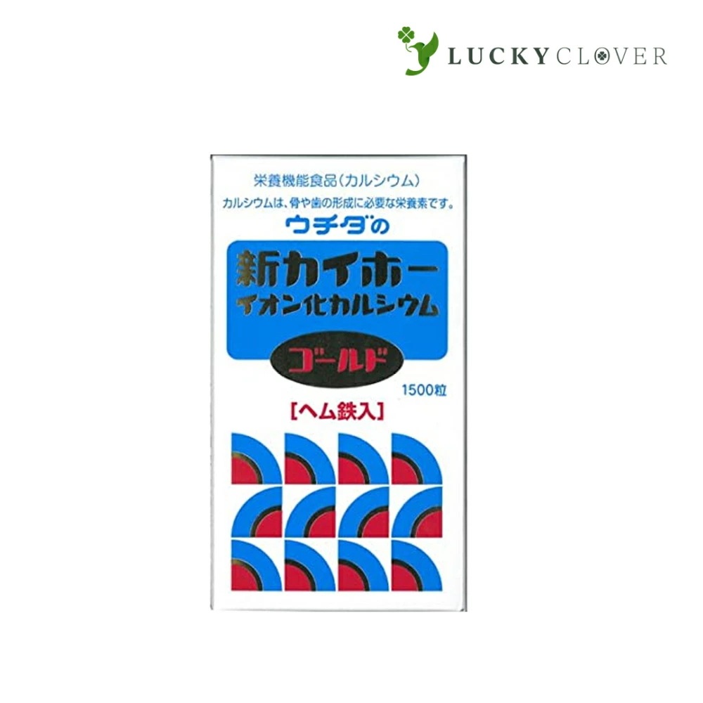 ウチダの新カイホー イオン化カルシウムゴールド 1500粒 ウチダ和漢薬 ヘム鉄入 カルシウム