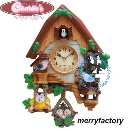 (XRELEX)!!からくり時計 鳩時計 壁掛け 動物 モダン おしゃれ