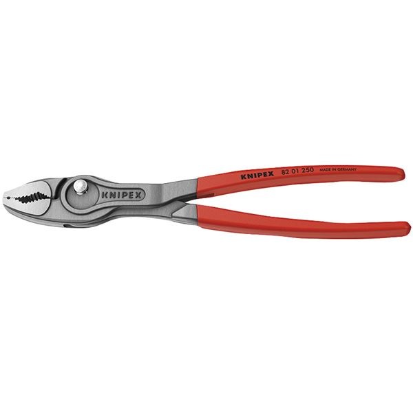 KNIPEX クニペックス TwinGripツイングリップ スリップジョイント プライヤー 250mm プラスティックコーティングハンドル パッケージ入 8201-250SB