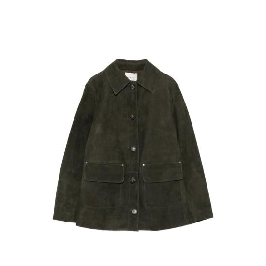 VINCE Women Leather Jackets V201491672 408 GREEN