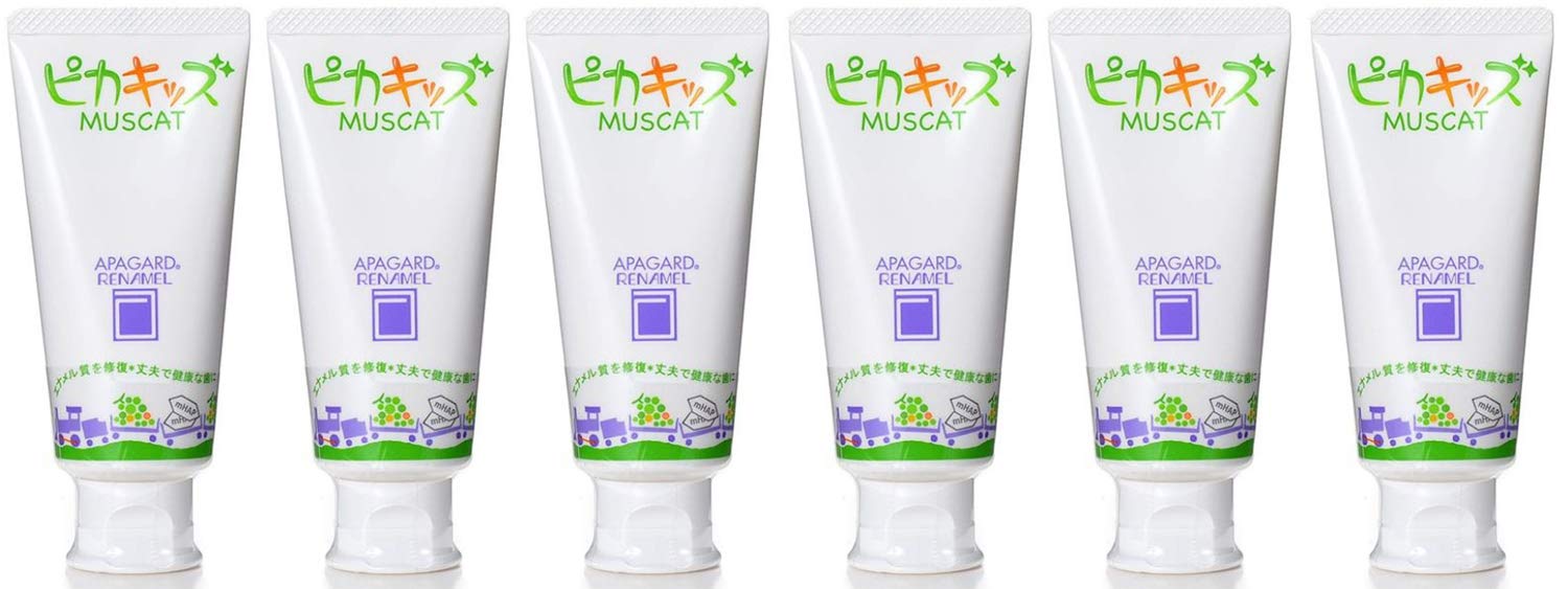 【オーラルケア】【歯科用】アパガードリナメル ピカキッズ 50g 6本【歯磨き粉】フレーバー:マスカットミント