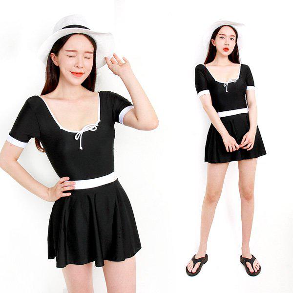 Hスタイル(BA)S1108スクエアスカートセット/ラッシュ/水着/ビーチウェア/バカンス/休暇/レッシュ/ラッシュ