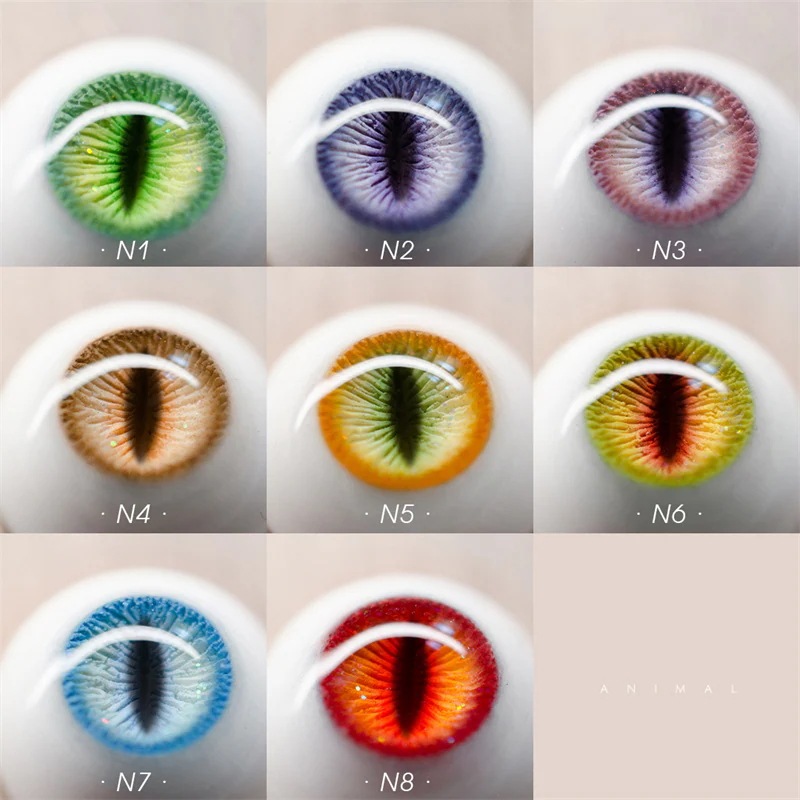 BJD ドール用レジンアイ 獣瞳 石膏アイ 10/12/14/16/18/20mm SD/MSD/幼SD球体関節人形用アイ