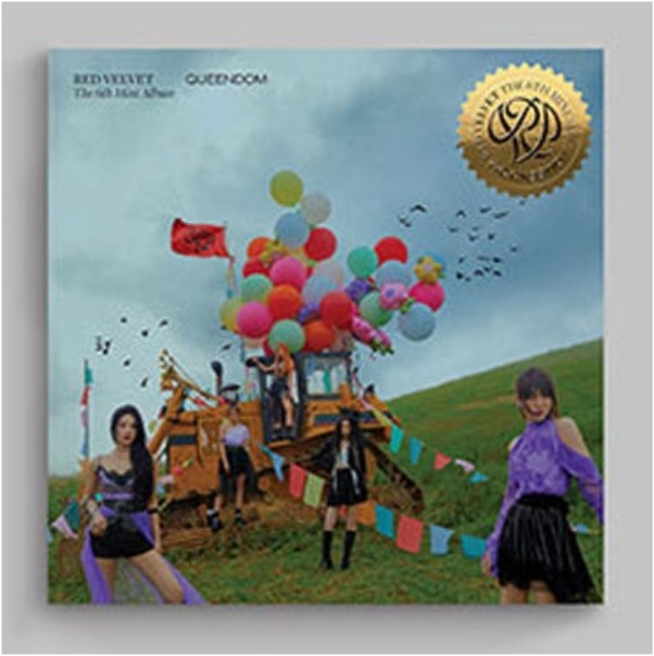 【未開封新品】レッドベルベットクイーンダムQueendomアルバムQueensフォトブックバージョン6集ミニゴールドブルー