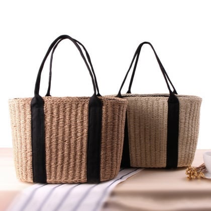 バッグ バック 鞄 かばん カバン ショルダーバッグ トートバッグ ストローバッグ 肩掛け ショルダータイプ 紙 ペーパー 大容量 通気性 カジュアル フェミニン 通勤 ビジネス デイリー lbk01