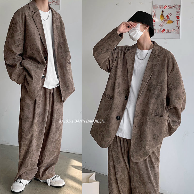 韓国ファッション メンズ スーツセット 2点セット スーツ大人気 ファッションスーツ2290