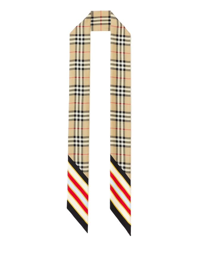 burberry vintage check silk scarf 80720721