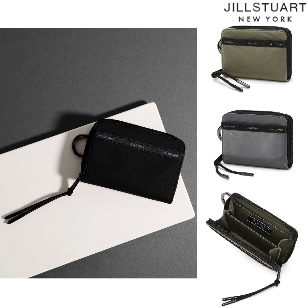 [24SS] Line color combination zipper coin wallet 3色 新商品 韓国の人気 男女共用 新学期 贈り物