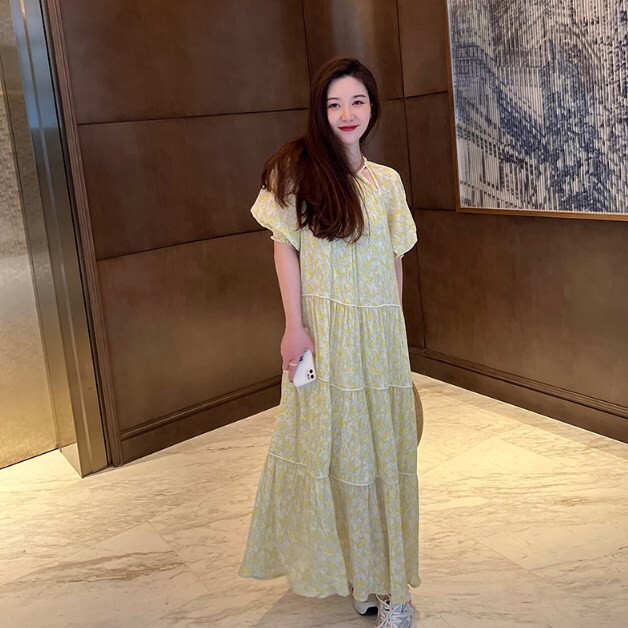 ワンピース ロングワンピース ロング丈 袖付き 半袖 ボリューム袖 バックシャン 切り替えデザイン かわいい 大人可愛い きれいめ シンプル カジュアル 大人 上品 おしゃれ かっこいい 大人女子 7,121円