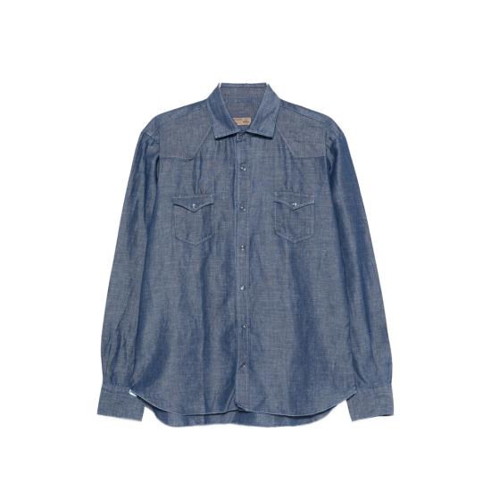 BARBA Men Shirts 54251 0001 BLUE
