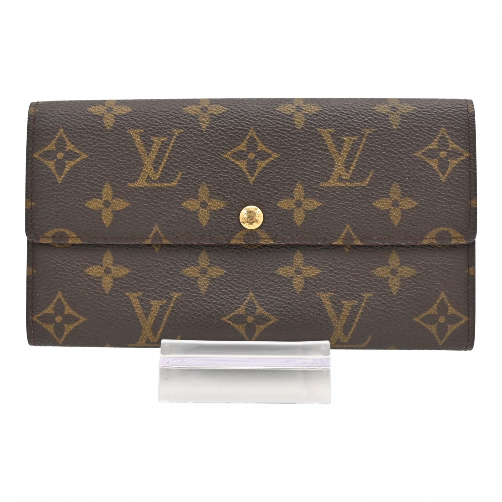 ルイヴィトン モノグラム ポシェット ポルト モネクレディ 長財布 Aランク lv2020ee