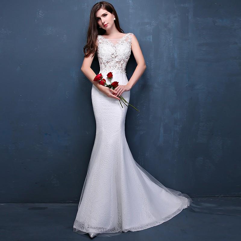ウエディングドレス 安い ウエディングマーメイドドレス 二次会 花嫁 マーメイドドレス ロング 結婚式 ブライダル 披露宴 ウェディングドレス 大きいサイズ