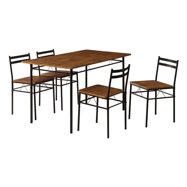 ダイニング5点セット （ブラウン） ダイニングセット ダイニングテーブル ダイニングチェア ビンテー