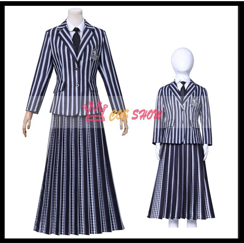 厳選素材アダムス・ファミリー ウェンズデー2 コスプレ衣装 学園制服 仮装 日常服 子供用 大人用 イベント クリスマス ハロウィン ステージ 文化祭