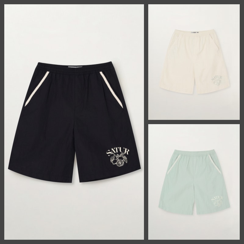 【SATUR】26SS CITRON GRAPHIC NYLON BERMUDA PANTS : 3COLORS