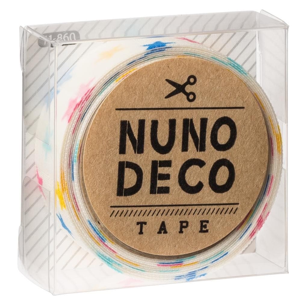 KAWAGUCHI 好きに カワグチ 有名な高級ブランド 手芸用品 NUNO DECO しろいカラフルスター ヌノデコテープ