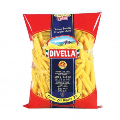 DIVELLA ディヴェッラ ショートパスタ 27 ペンネ・ズィーティ・リガーテ 500g×24個 606-132