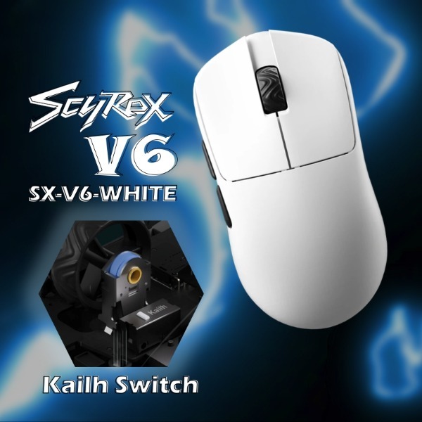 SCYROX SX-V6-WHITE-KO ホワイト ワイヤレスゲーミングマウス