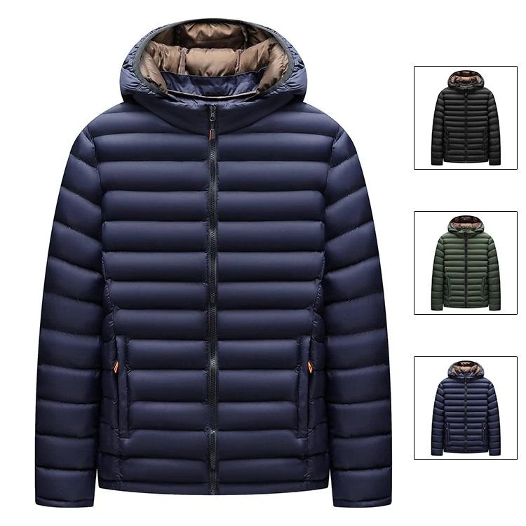 中綿ジャケット メンズ キルティングジャケット 中綿コート フード付き アウター 防風 冬服 防寒着 暖か 通勤 保温