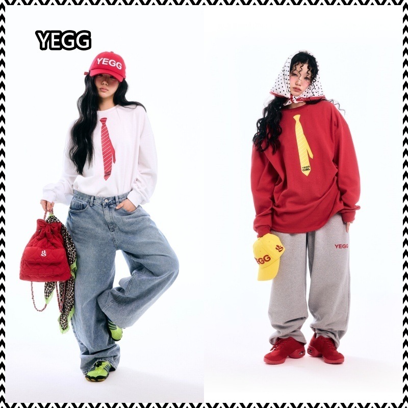 YEGG Tie long sleeve tee