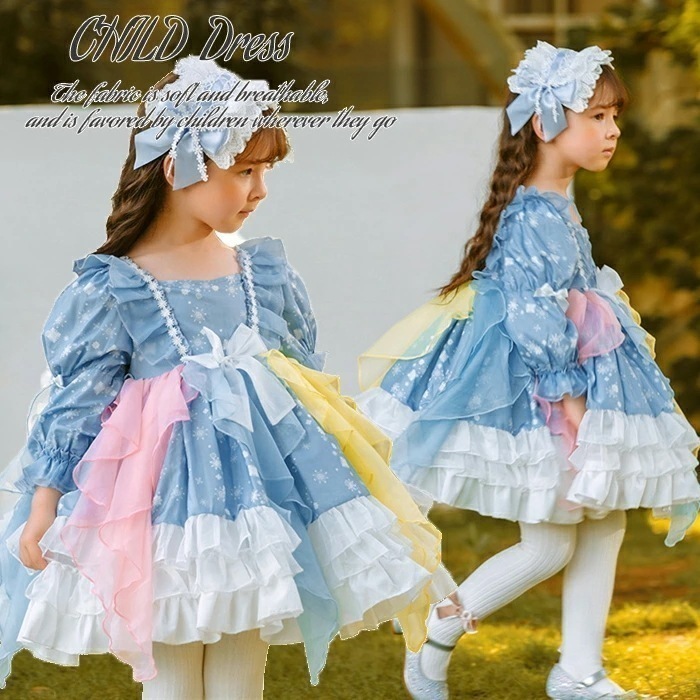 新品限時!優!惠!A490ロリータワンピース 女子 子供服 プリンセスドレス キッズドレス ベビーロリータドレス 可愛い 赤ちゃん お宮参り 結婚式 ピアノ発表会 誕 七五三 ロリータ