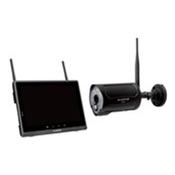モニター＆ワイヤレスHDカメラセット 10.1インチ バレットタイプカメラ 警告通話機能