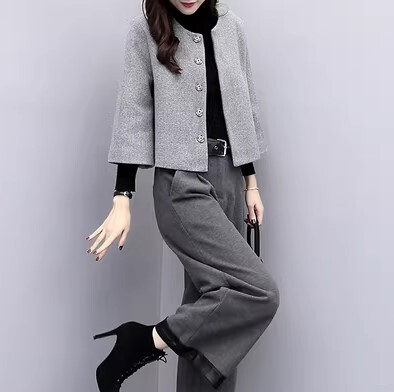 ウールジャケット ワイドパンツ 2点セット セットアップ ジャケット ツーピース プラスサイズ 長袖 ウール かわいい 大人可愛い きれいめ シンプル カジュアル 大人 上品 おしゃれ お洒落 6,713円