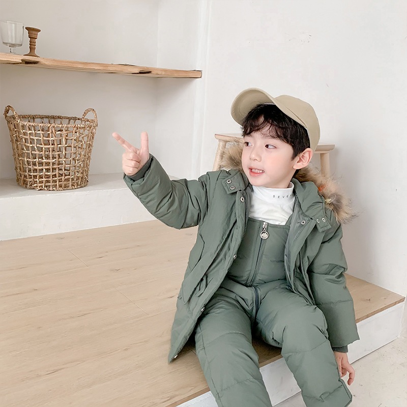 スノーウェア スキーウェア キッズ スノーボードウェア 上下セット ダウンジャケット ジャンプスーツ ダウンパンツ 男の子 女の子 防寒 保温