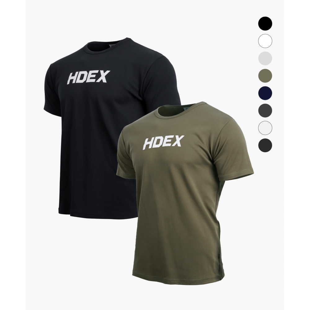 HDEX [2パック] メインロゴマッスルフィット半袖Tシャツ 10,763円