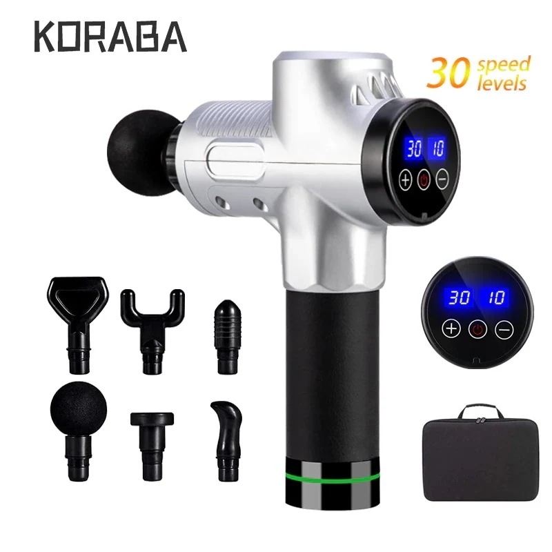 マッサージャー 通常の筋肉へのリラックス 日焼け止めガン 腰痛 ネックピロー 新品マッサージガン 筋膜リリース LCDスクリーン