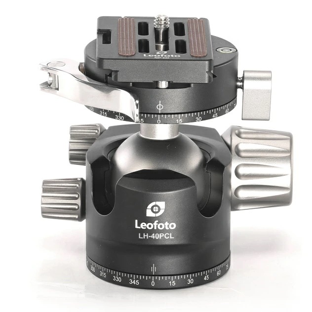 Leofoto(レオフォト) LH-40PCL 自由雲台［3/8,1/4インチ対応ボール径40mmレバータイプダブルパンニングプレートNP-60付属アルカスイス互換］