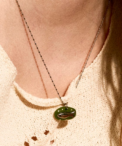 NFF minnow necklace green ミノーネックレス グリーン 韓国アクセサリー ネックレス