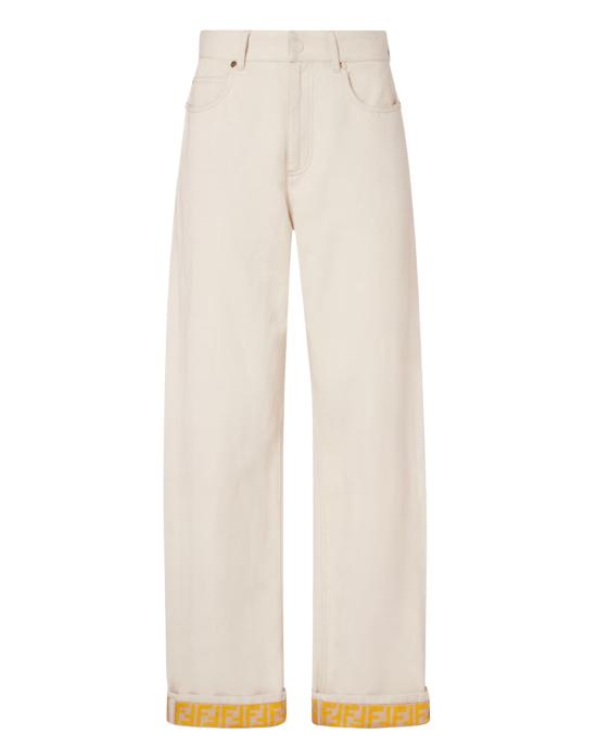 FENDI Women Pants FLP882 AOHVF1W0T White