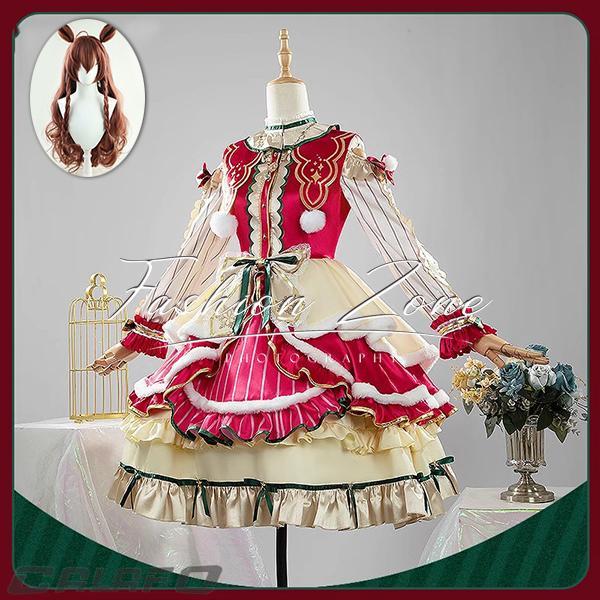 人気新作N0.1ウマ娘 プリティーダービー メジロブライト クリスマス服 コスプレ衣装 ウィッグ 靴 演出服 ハロウィン cosplay 変装