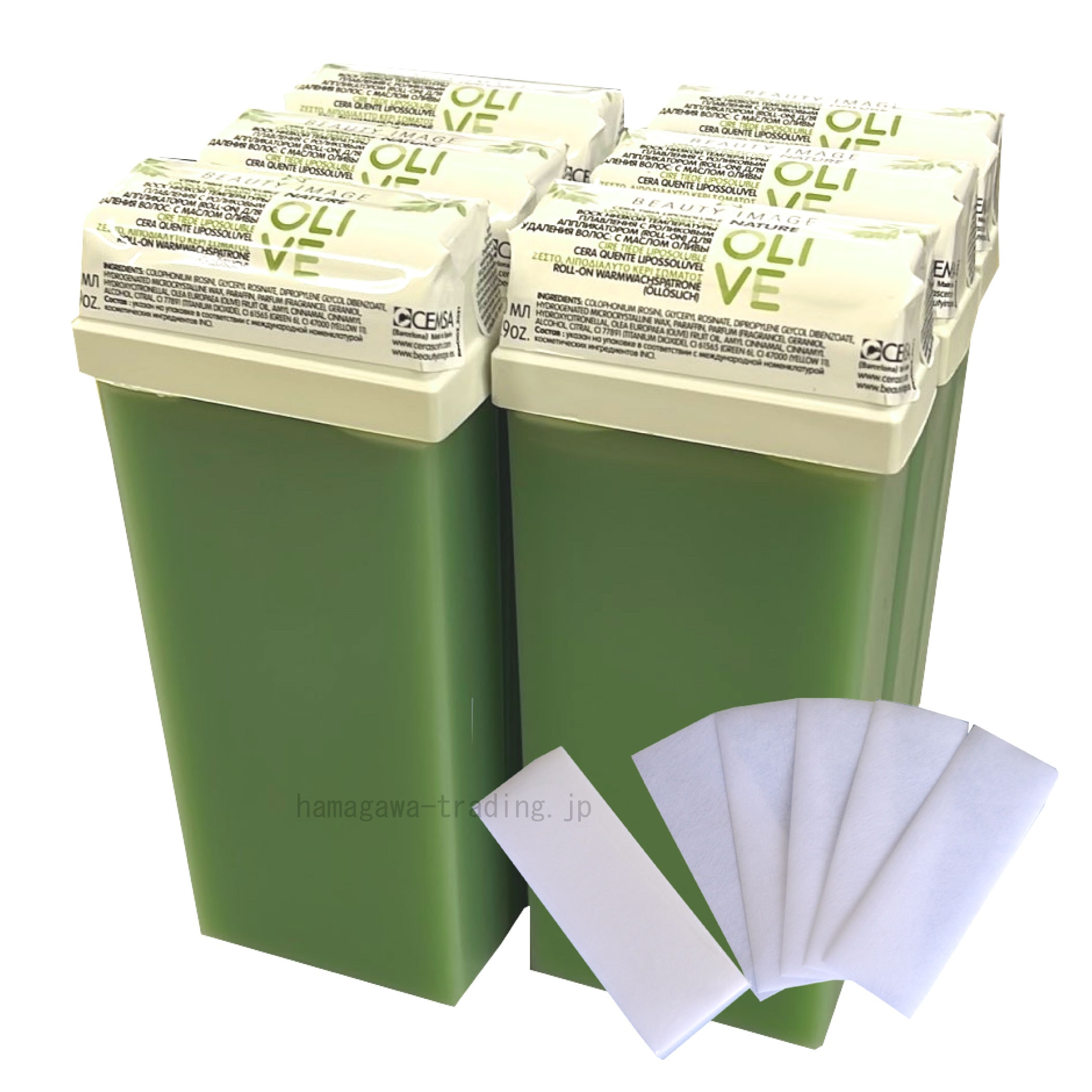 脱毛ワックス 脱毛　ソフトワックス ブラジリアンワックス ワックス脱毛 ロールオンワックス（除毛ワックス 全身脱毛 110ml 大容量）6本セット品