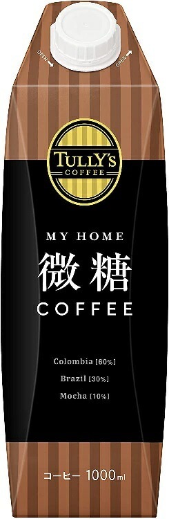 【送料無料】伊藤園 タリーズコーヒー 微糖 コーヒー マイホーム キャップ付き 紙パック 1000ml 1L12本 4,990円