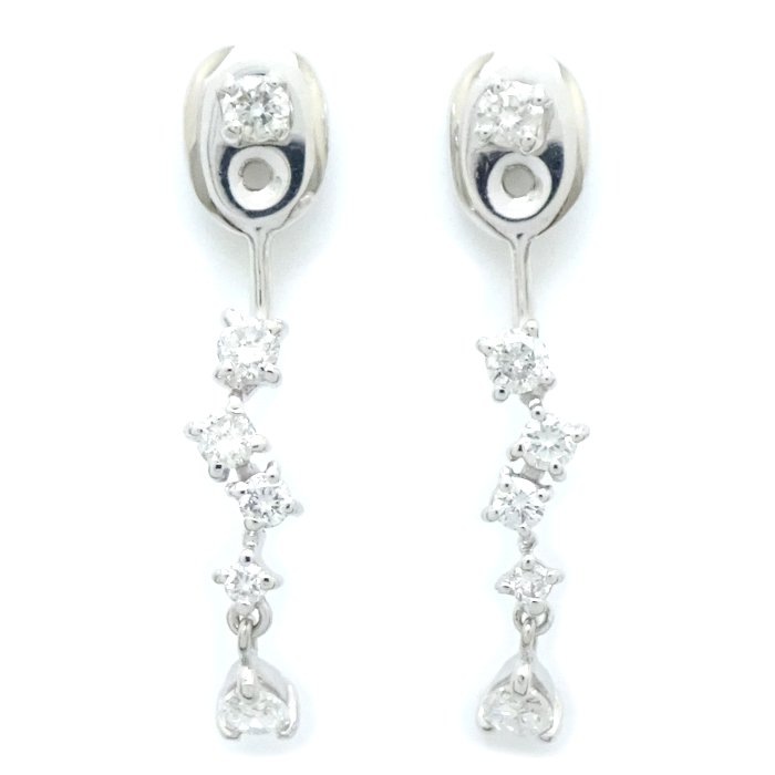 ダイヤモンド ピアス ダイヤモンド0.55ct 取り外し可能チャーム Pt900プラチナ/28174【中古】