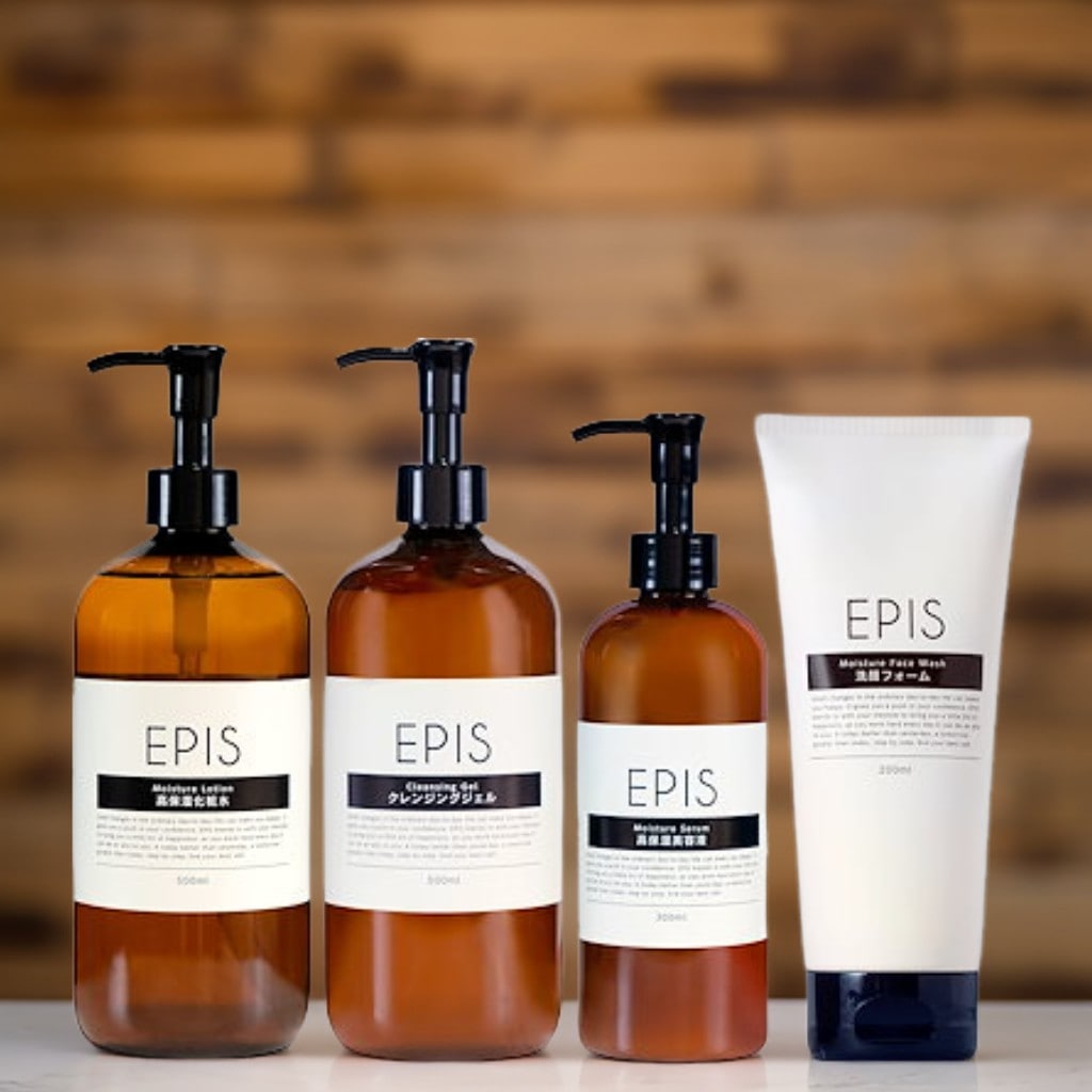 エピス EPIS スキンケアセット オーガニック 4点セット (化粧水 美容液 洗顔フォーム クレンジングジェル) 大容量 無添加 ナチュラルシトラスの香り 乳液 スキンケア 保湿 化粧水セット 化粧