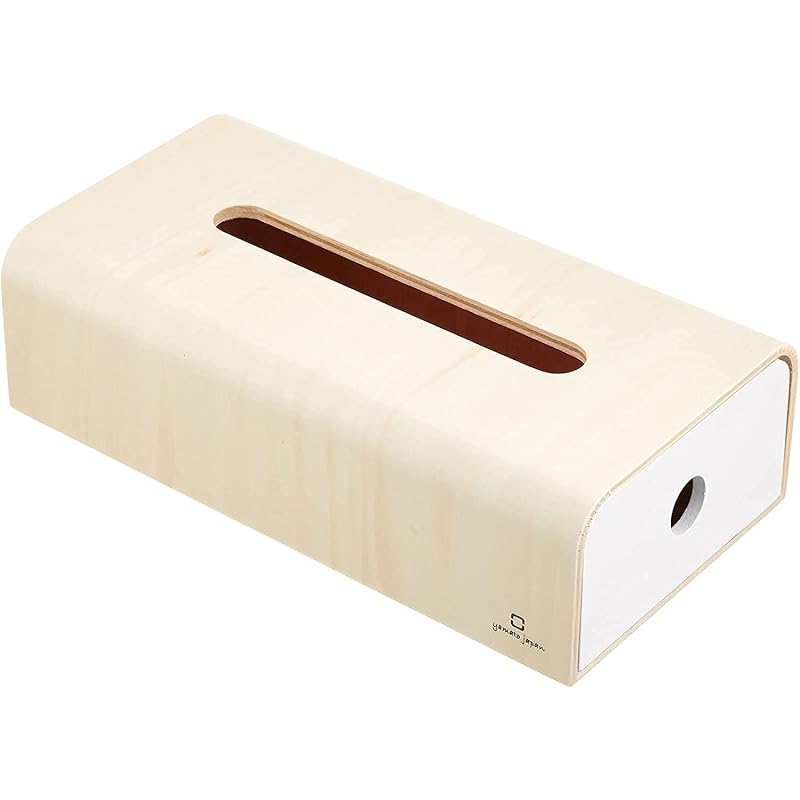 ヤマト工芸 ソフトパック用ティッシュケース Wh サイズ：約W24 D12.5 H6.5 YK15-107