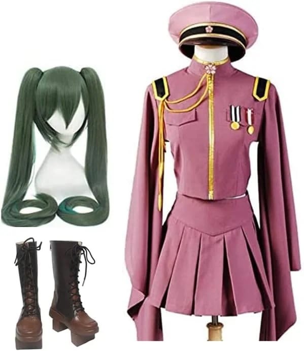 初音ミク千本桜 MIKU めぐりね ルカ せんぼんざくらコスプレ衣装+ウィッグ+靴 演出服 舞台装 文化祭 ハロウイーン パーティー 変装 仮装