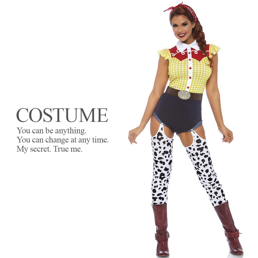 セクシーカウガール 3点セット ジェシー カントリー ウェスタン ハロウィン コスプレ 衣装 コスチューム 【Leg Avenue レッグアベニュー 86777】