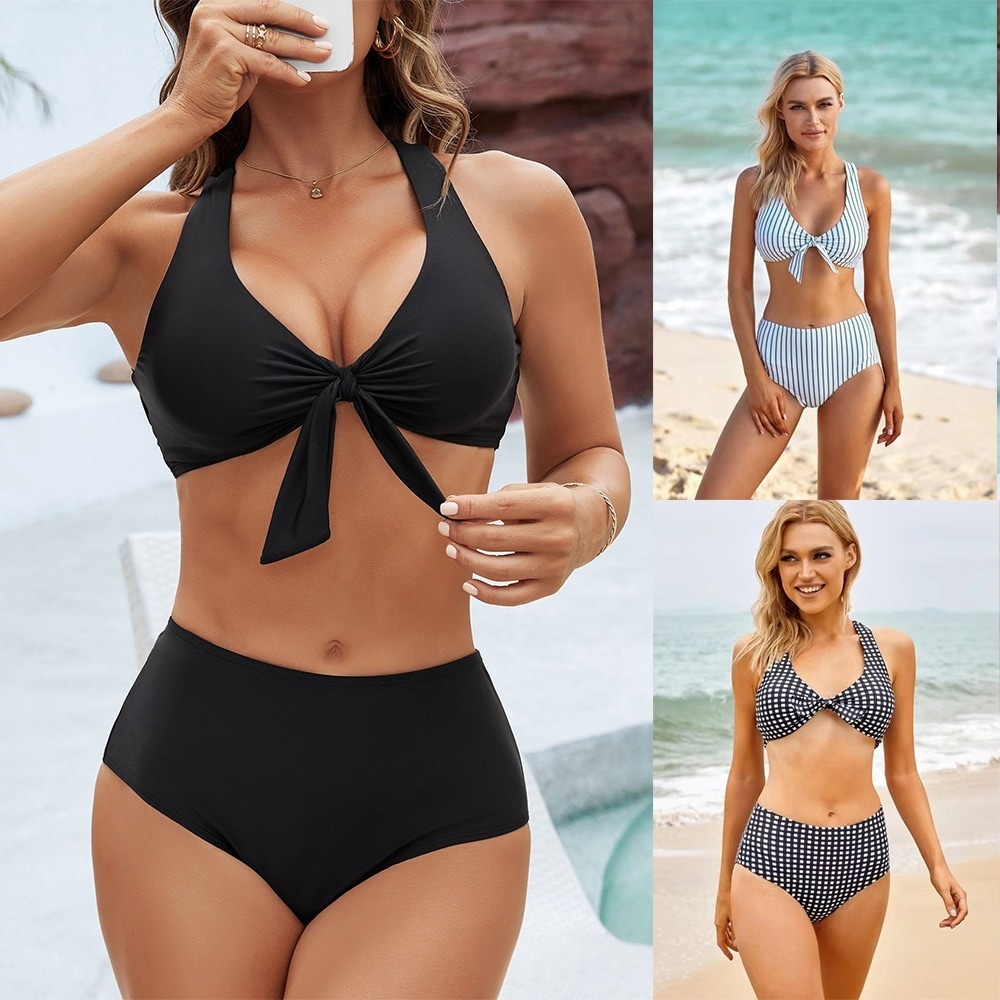 【1つ買うと10つ無料】ハイエンドのバックレスボウスプリット水着を持つ女性向けのタイトなセクシーなビキニ水着